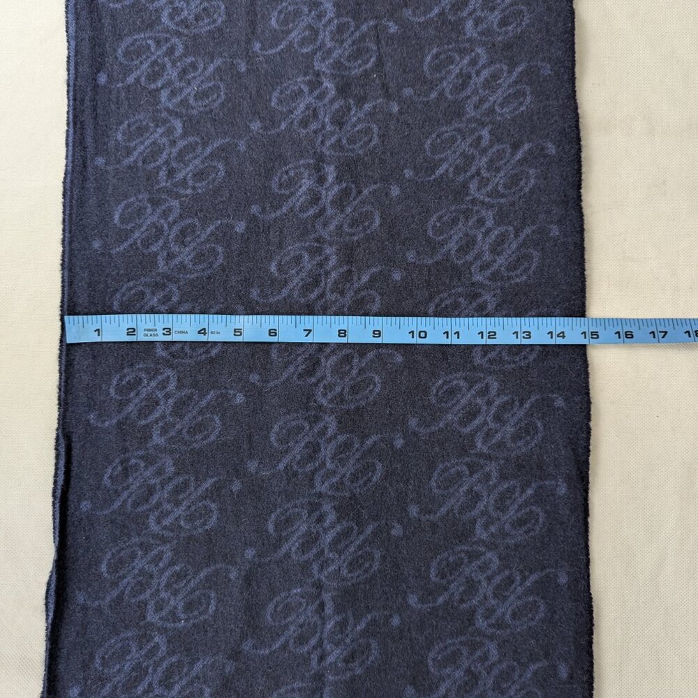 Authentic BURBERRY Cashmere Monogram Plaid scarf Blue |Classic Luxury |Fast Ship - Picture 9 of 9